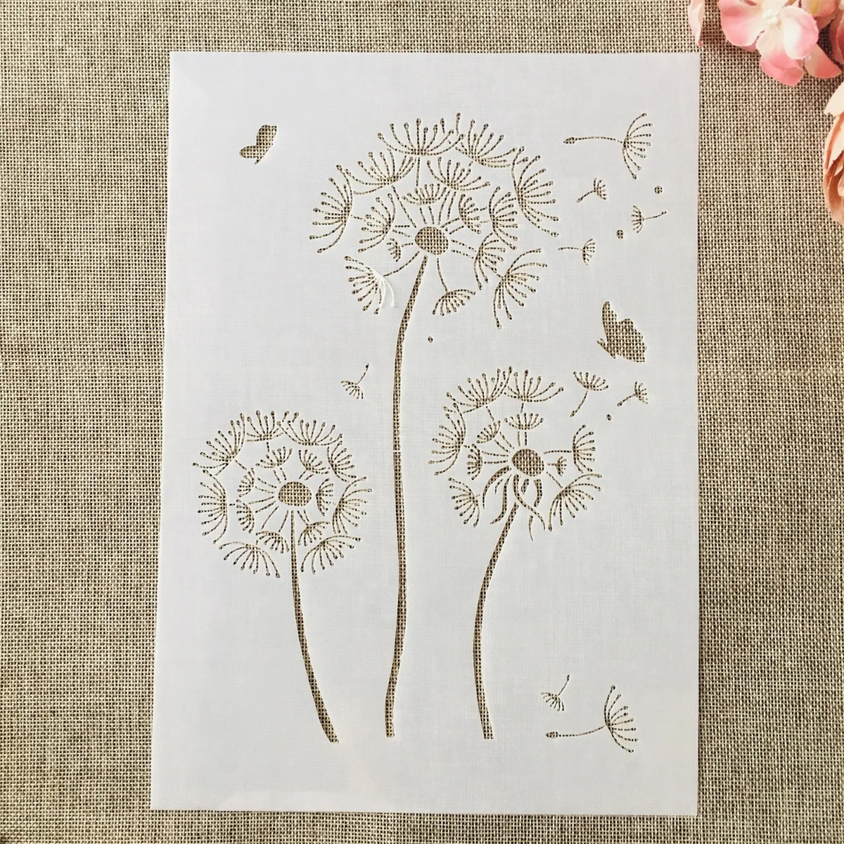 A4 29*21cm Dandelion DIY Layering Stencils Wall Painting Scrapbook Coloring Embossing Album Decorative Template