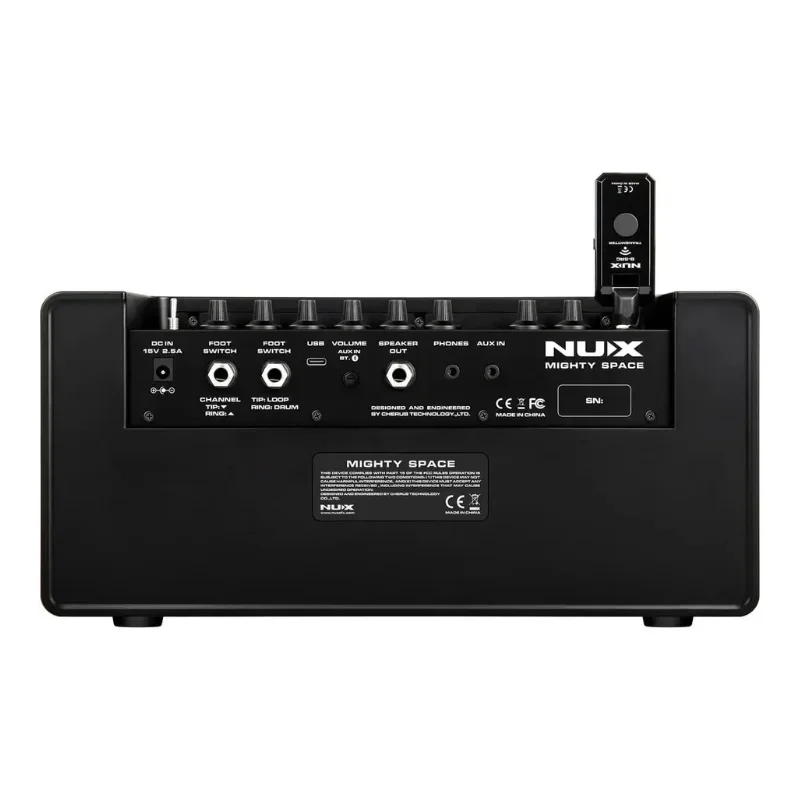 NUX-Mighty Space Ampero Bass Amplifier, 30W, TSAC-HD Amp Modeling, Bluetooth, Built-in Effects, Drum Loop and Mobile App Control