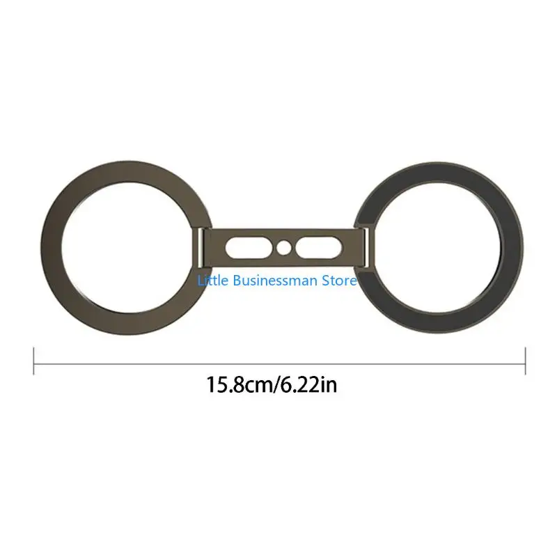 Handy Halter Finger Grip Ständer Doppelseitige Magnetische Halter für Telefon 17 16 15 Rotierenden Halterung Ständer M76A – Detail 6