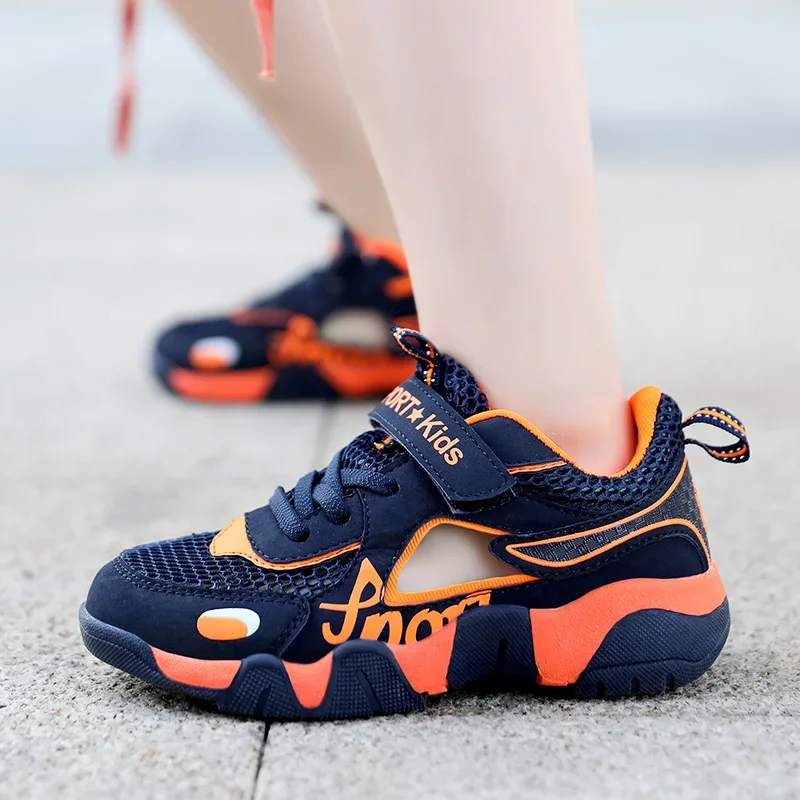 

12 Years Children Boys Sports Fashion Mesh Breathable Shoes for Kids Tennis Casual Sneakers Children's Boy Running Walking Shoe