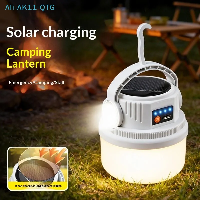 Hot LED Light LED Solar Camping Light USB Rechargeable Ultra Bright Solar Camping Lights Multi Functional Waterproof 1PC