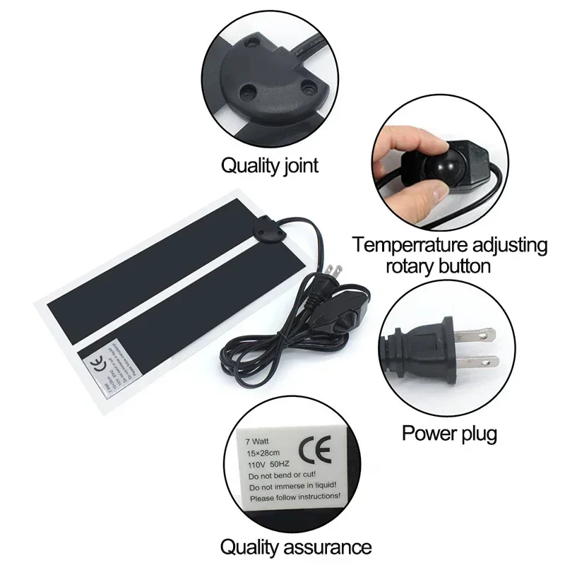5W/14W/20W Pet Heating Pad Rep - Reptile Heating Mat recension och pris