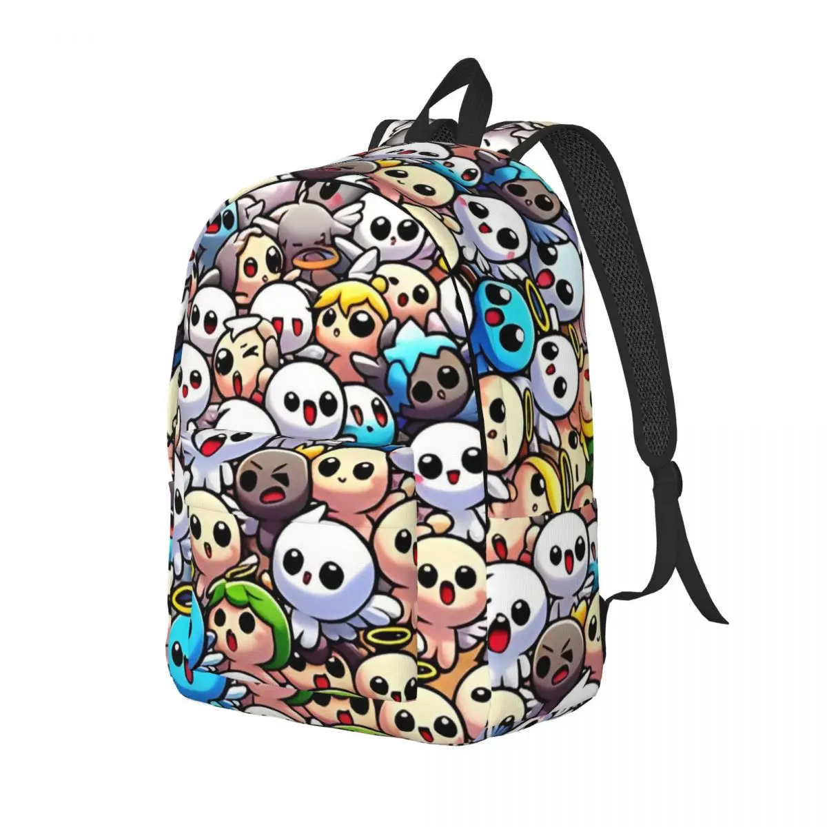 The Binding Of Isaac Celestial Jubilee An Array Of Blissful Cartoon Cherubs Backpack Durable Student Business Daypack Canvas Bag