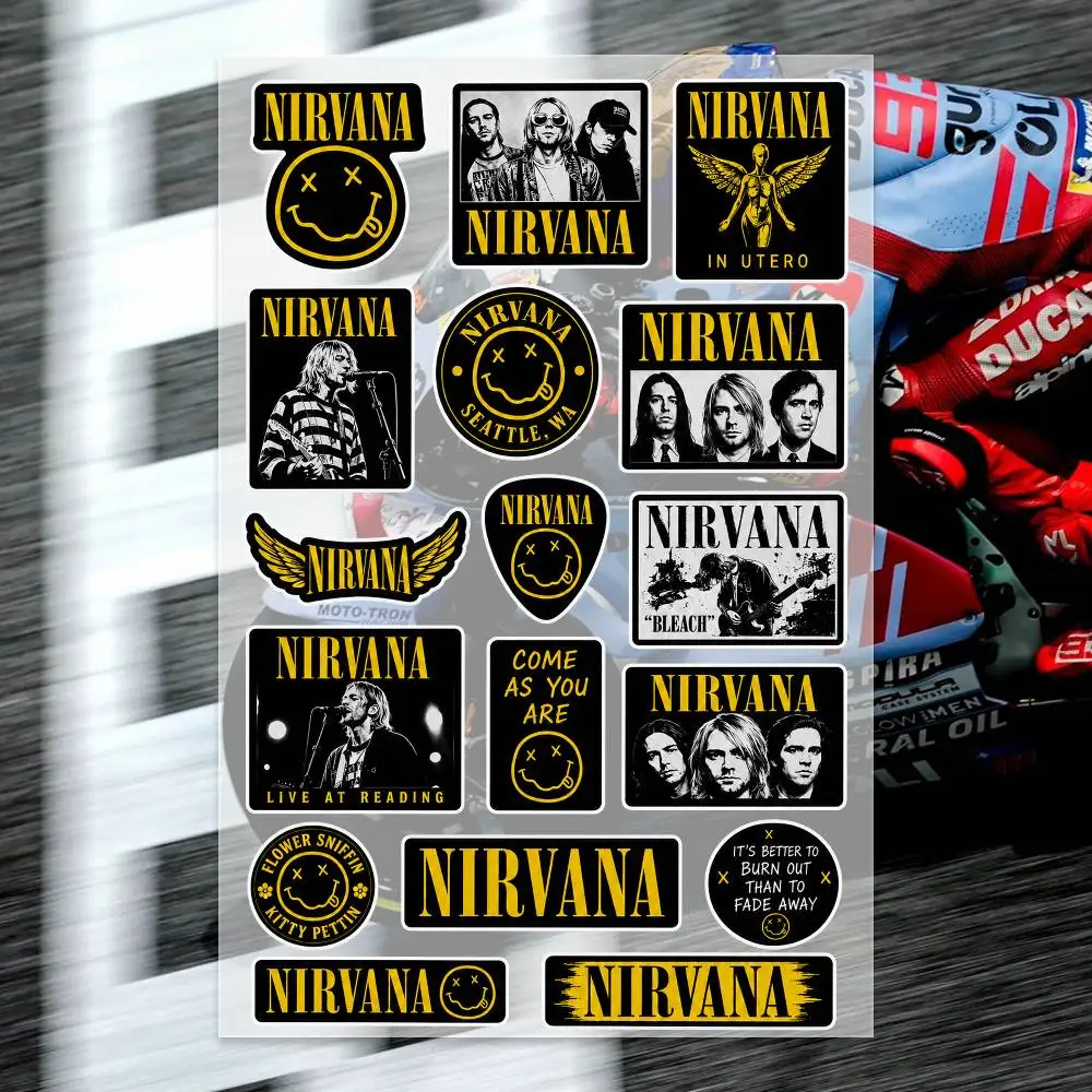 N-Nirvana Stickers Moto Sticker Auto Body Bumper Windows Motorcycle Laptop Walls Vinyl Decal Car Tuning Accessories