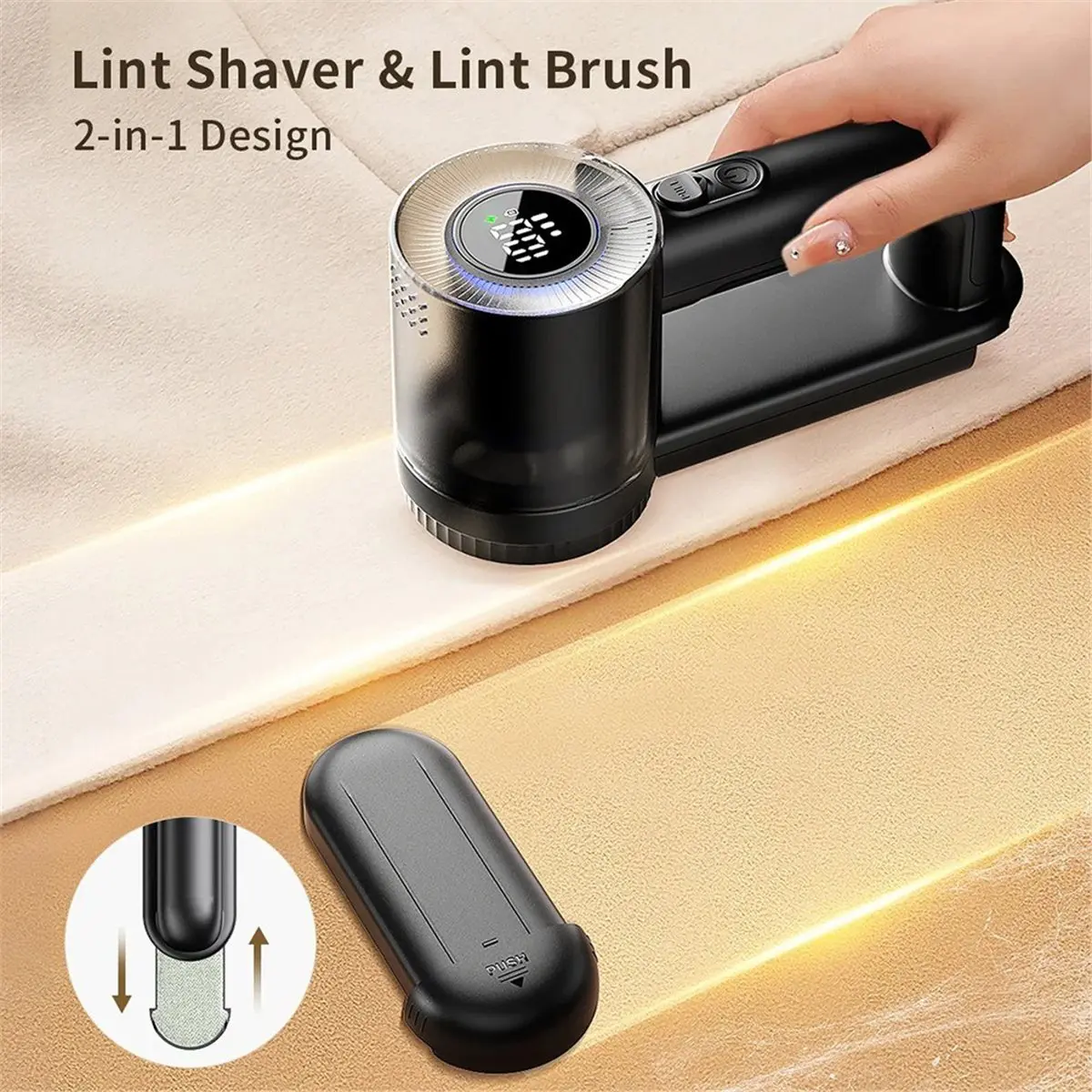 a73u-electric-lint-remover-portable-fabric-shaver-rechargeable-hair-ball-trimmer-clothes-lint-machine-for-sweaters-coat-black