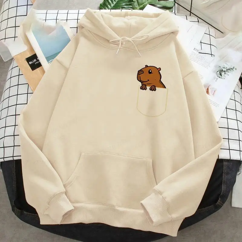 Sweats à capuche Capybara pour hommes et femmes, sweats à capuche Hip Hop pour enfants, combinaisons de garçon, survêtements respirants, vêtements Y2K, mode drôle