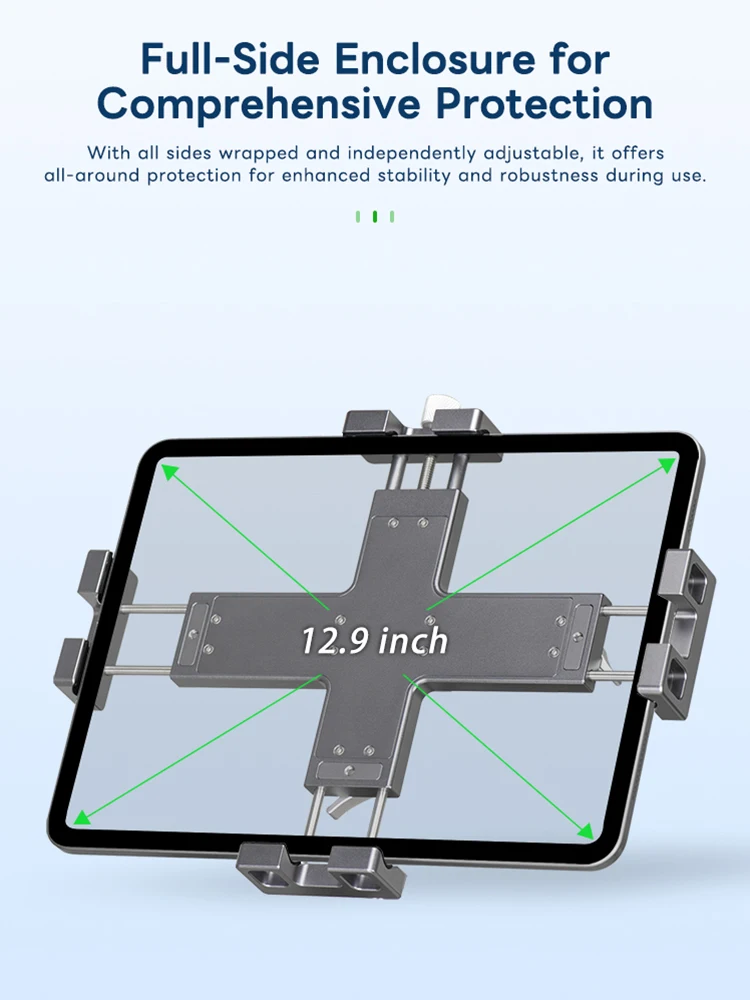 FANAUE aluminiowy uchwyt na Tablet zacisk statywu regulowany stojak dla 3.7-9 \