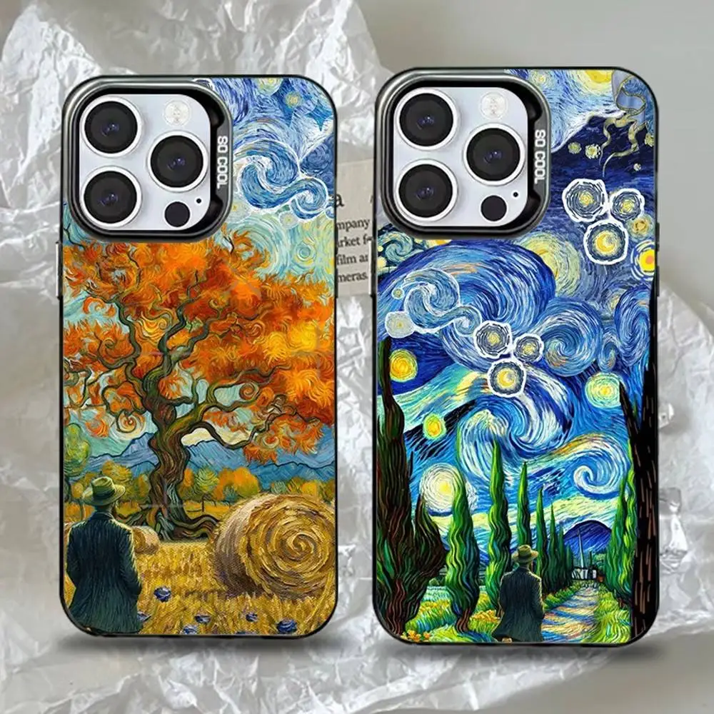 

van Gogh The Starry Night Phone Case For iPhone 17，16,15,14,13,12,11,Pro,Max,Plus,Mini,XS,SE Anti Fall Black Matte Hard Bumper
