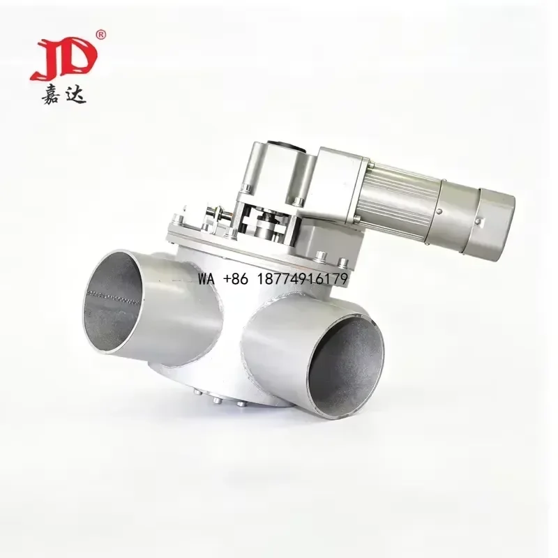 wmwmnu wmwmnu JIADA Four Way Gas Diverter Valve With Actuator for Reliable Pipeline Flow Direction Conversion