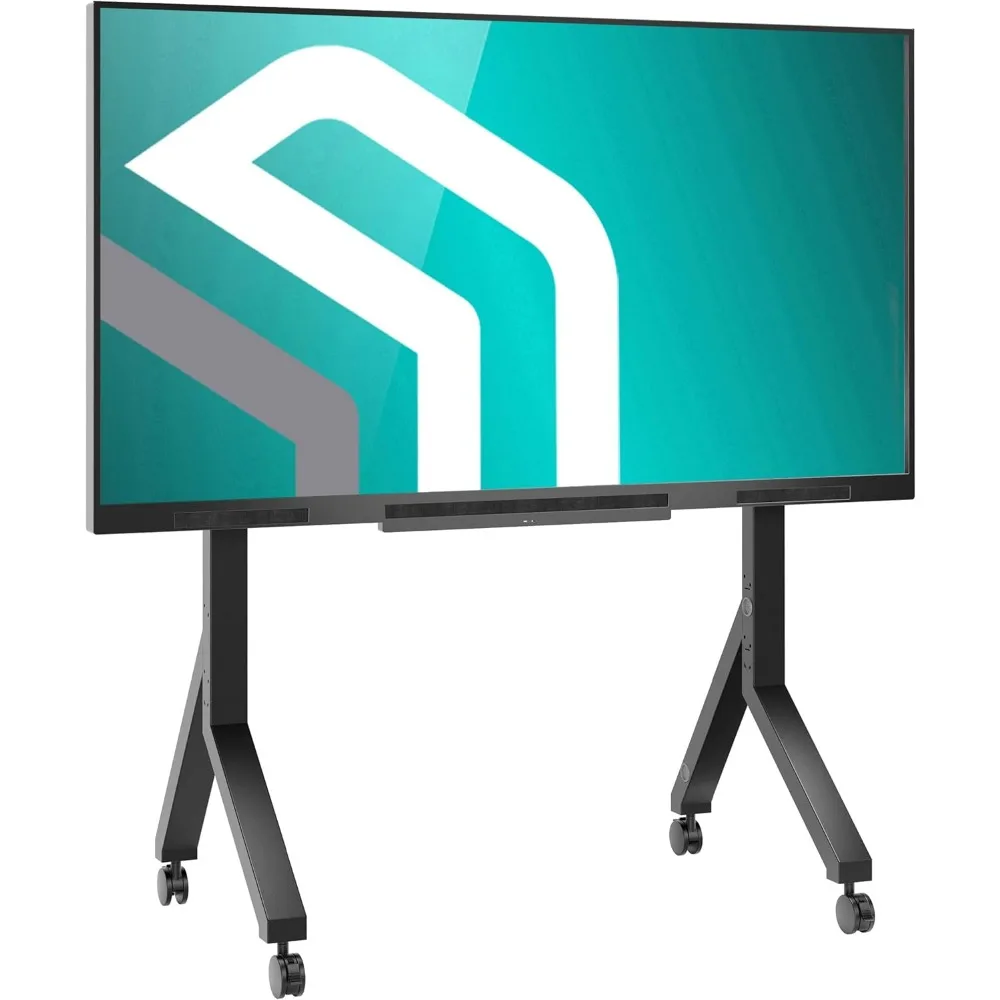 حامل تلفزيون متنقل من Onkron لأجهزة التلفاز مقاس 70-110 بوصة يصل إلى 266 رطلاً، حامل تلفزيون محمول قابل للتعديل مع عجلات، ماكس فيسا 1000x800، he