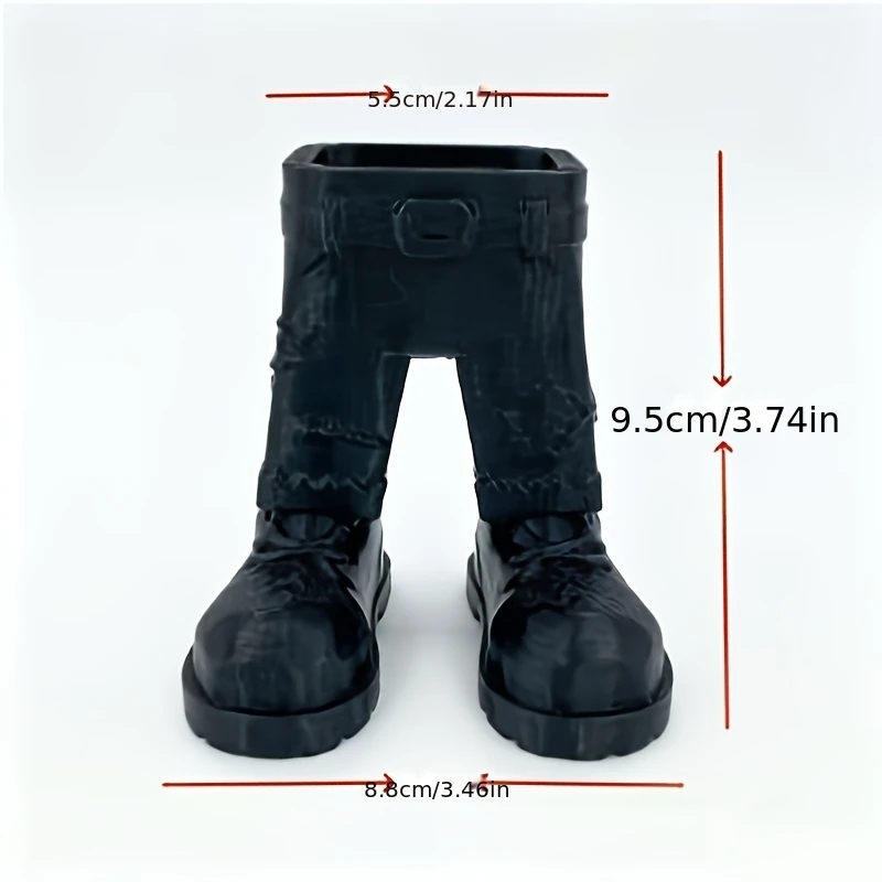 3D printed trendy cowboy jeans style pen holder, student stationery storage, desktop pen holder, quirky desk decoration