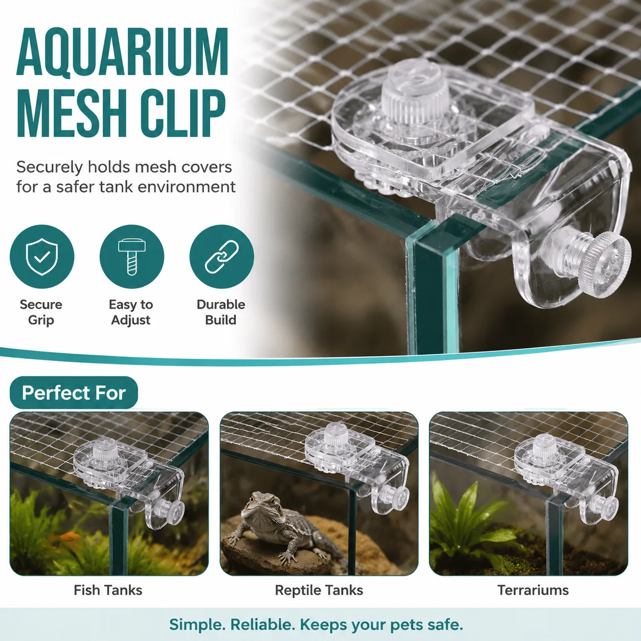 水槽カバー 通気性のある魚タンクメッシュ蓋 ペットオーナー向 - Aquarium Fish Net のレビューと価格