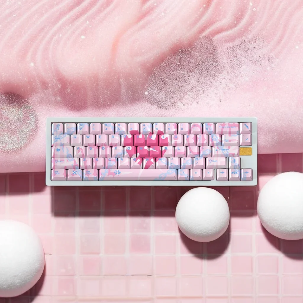 Keycap Sublimazione PBT originale in altezza adatta per albero tastiera meccanica per ragazze