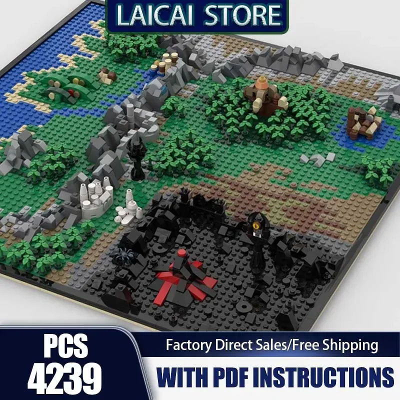 Rings Series Moc Building Blocks Miniature Map of Middle Earth Model Technology Bricks DIY Assembly Toys Construstion Gifts