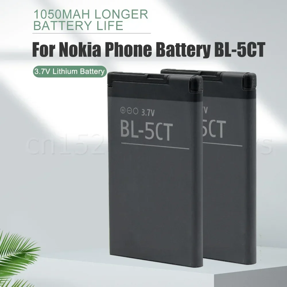 BL-5CT BL5CT BL 5CT 1050mAh Replacement Battery For Nokia 5220 C5-00 C5-02 6303 C3-01 C6-01 3720 3720C 6303 5220XM Phone Battery