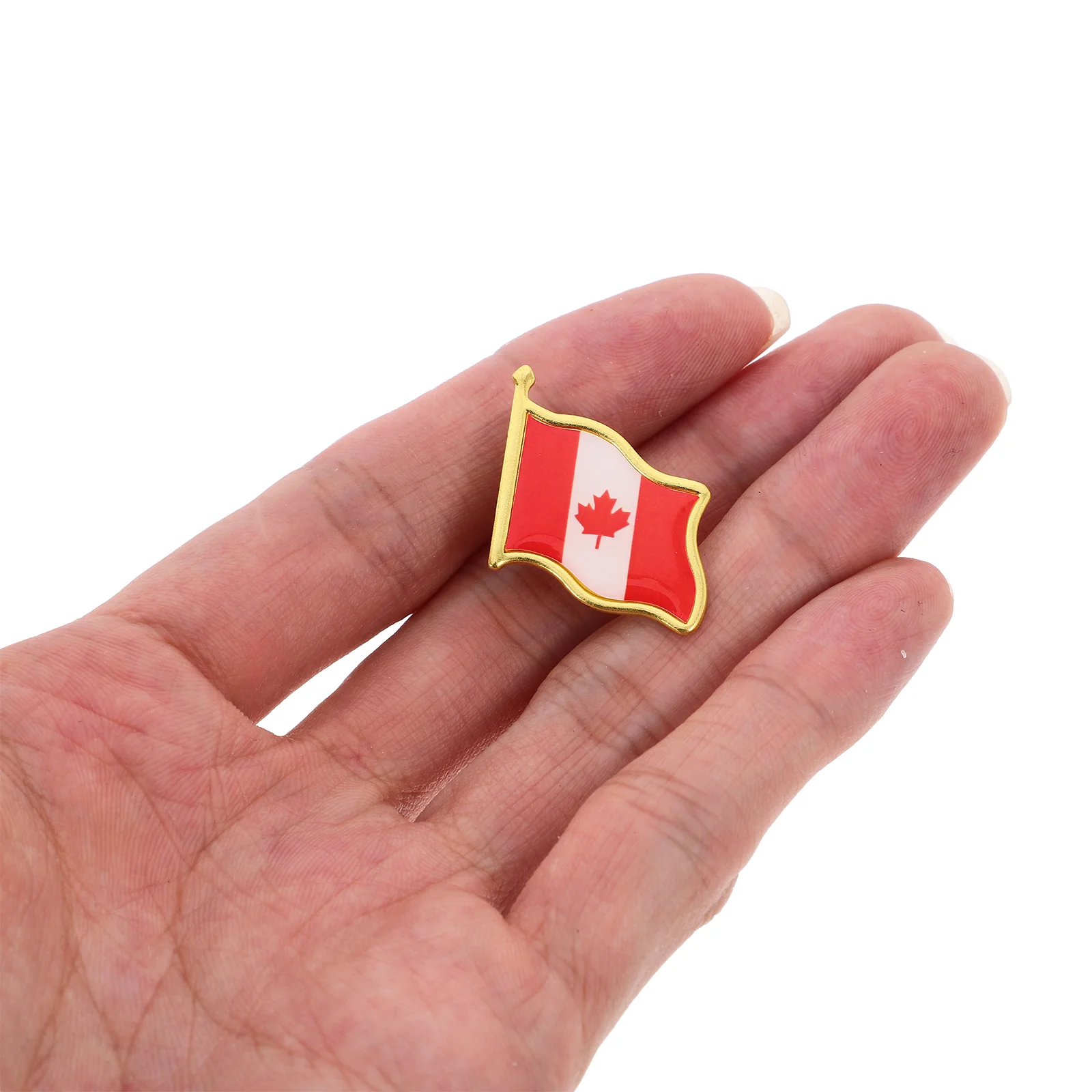 25 Pcs Maple Flag Brooch Badge Man Canadian Friendship Pin Iron Canada Pins for Travel