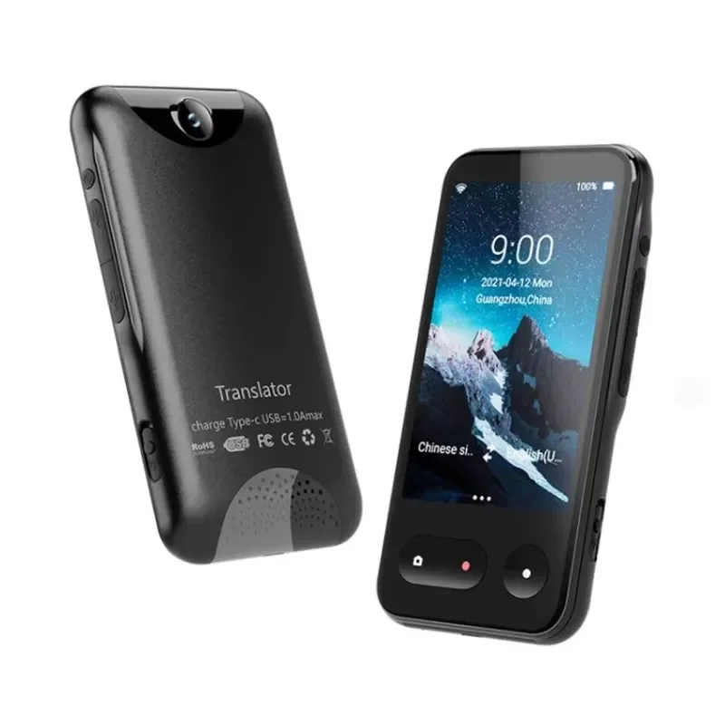 for AI Smart T7 Voice Translator 138 Languages Real Time 4G Card WiFi Offline Touch Screen IPS Display Device
