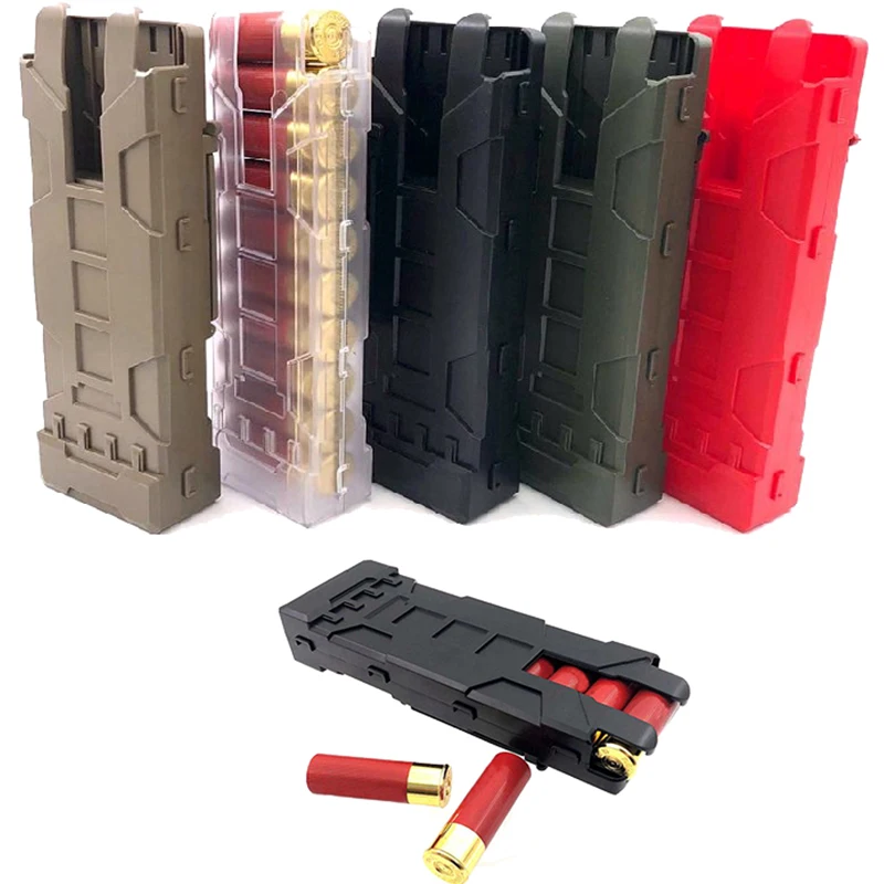 Tactical Molle Magazine Box, Outdoor Hunting Ammunition Case, Bag Reload Shotgun Carrier, 10 Rounds, 12 Caliber