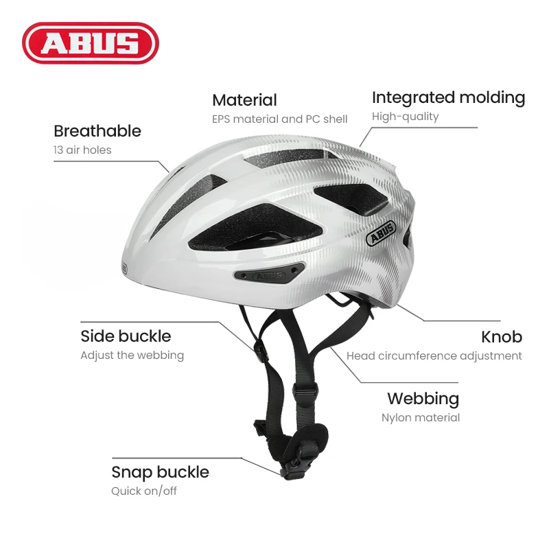 ABUS MACATOR Cycling Helmet Sports Helmet EPS Shockproof Ultralight Bicycle Helmet Men Women Casco Bicicleta Capacete Ciclismo