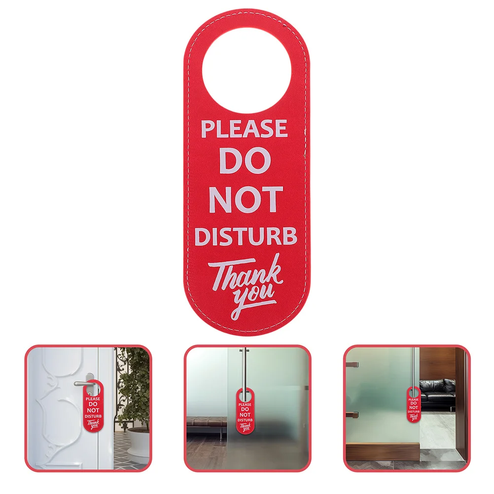 

3pcs No Disturb Sign Door Hanger Double Sided For Home Office Hotel Meeting Room Dorm Bathroom Restroom Use Decorative