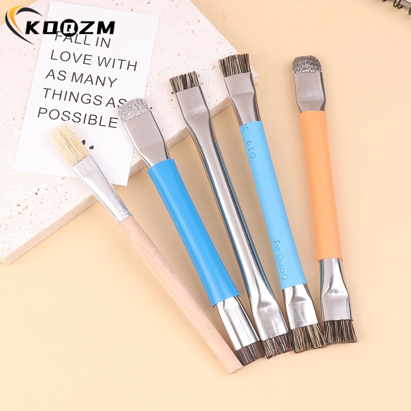 Double Headed Safe Clean Brush For Mobile Phones Motherboard Circuit Board PCB Welding Pad Stiff Brush Oil Flux Clean Tools
