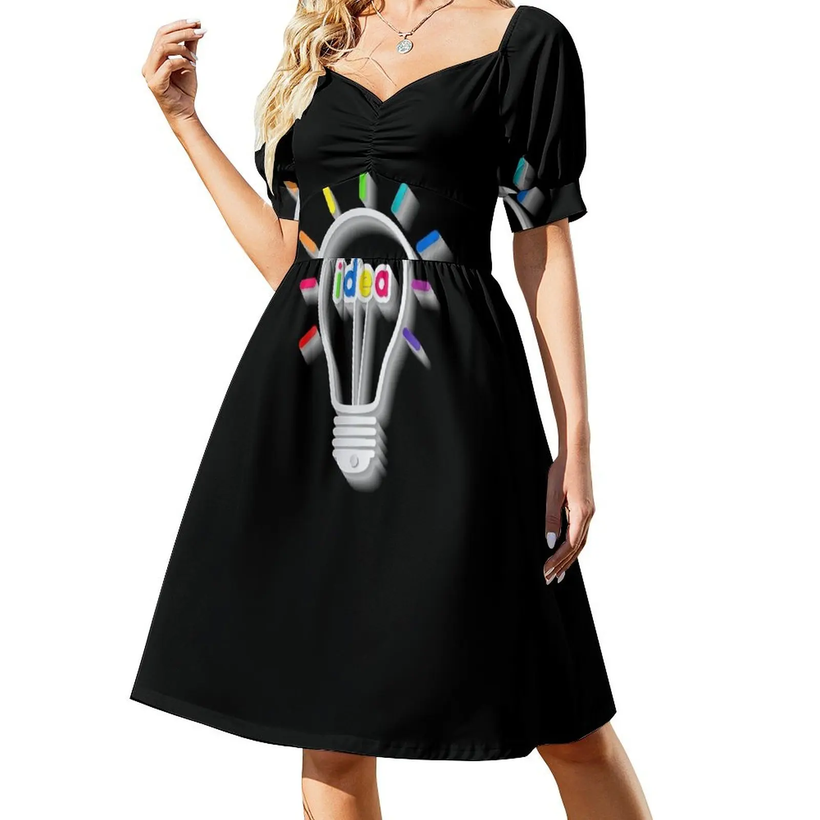 Light bulb Idea Inventor for Men Women Kids Gear Short-Sleeved Dress dress dresses womans clothing evening dresses luxury 2025