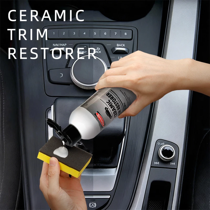 

Ceramic Coating Repair Agent - Car Plastic Restorer, Crystal Clear Auto Interior Leather & Panel Refurbishment Wax Coating