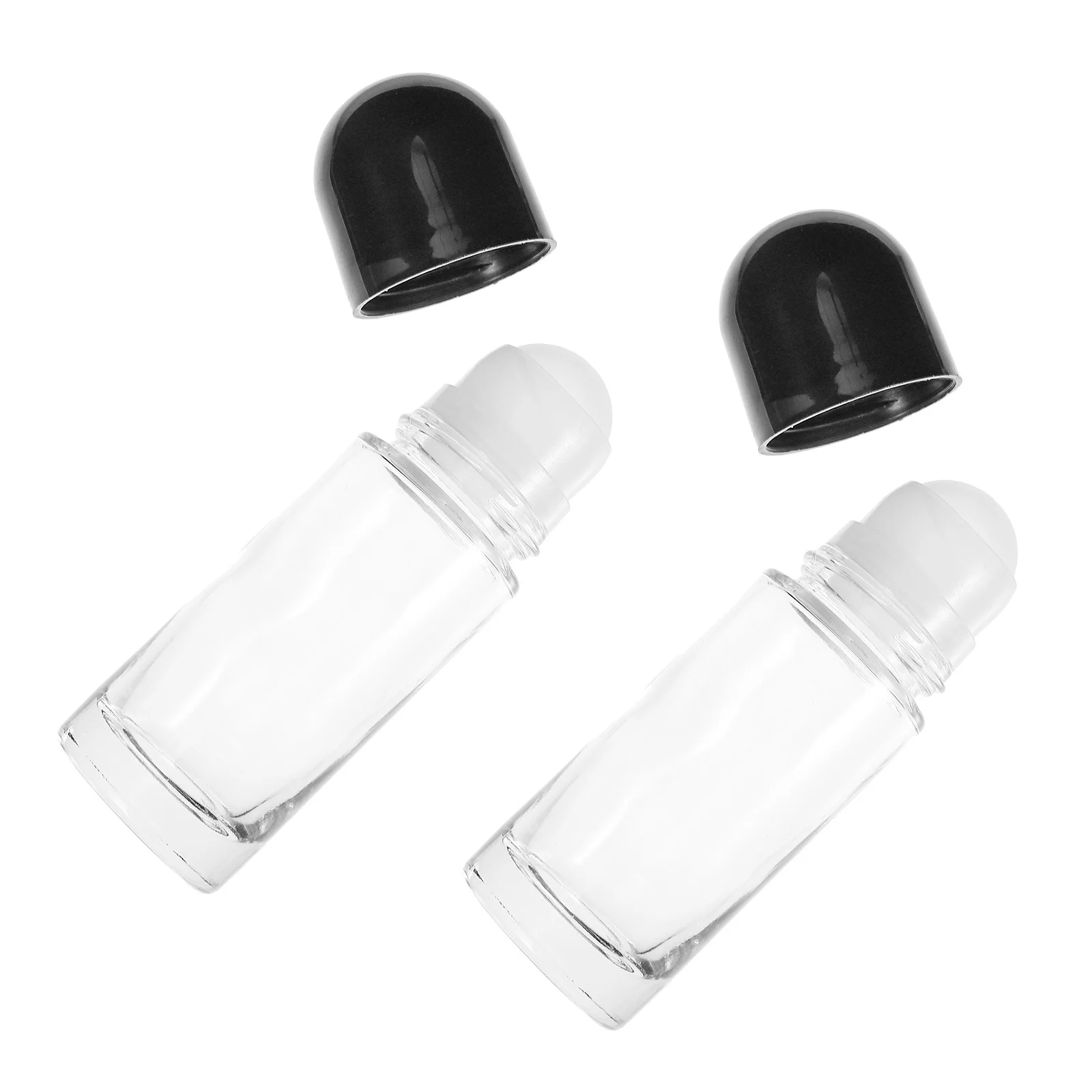 

6Pcs Glass Roller Bottles 30ml Essential Oil Perfume Storage Roll-on Bottles Transparent Refillable Roller Bottle