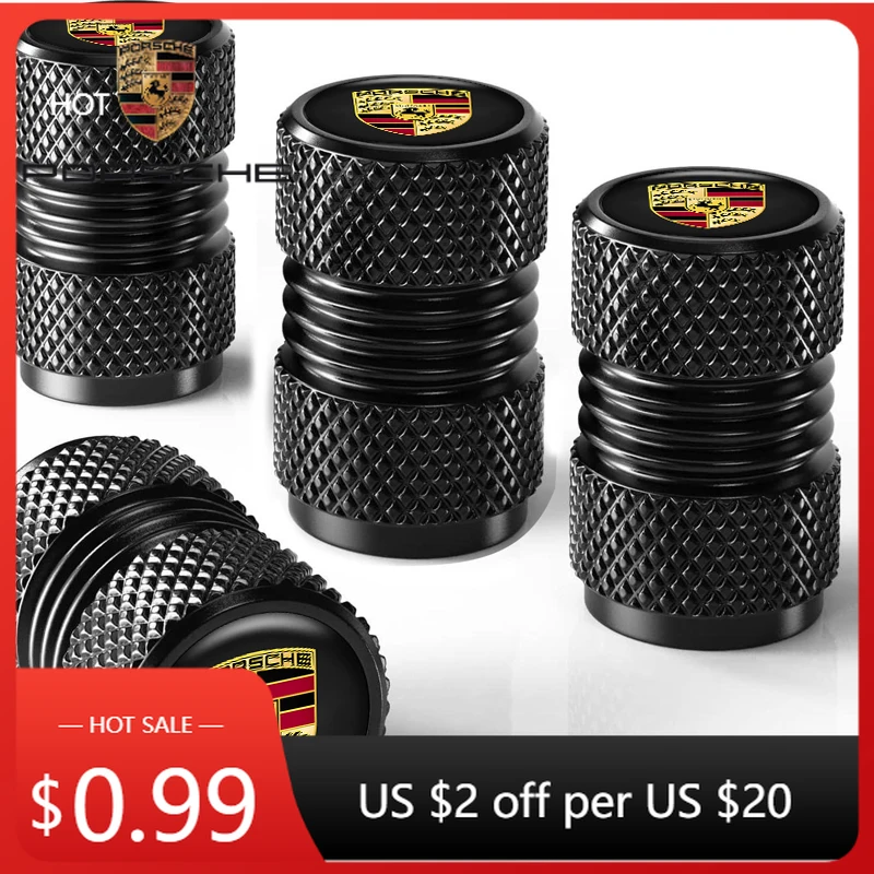 

Наклейка на автомобиль для Porsche, металлические противоугонные колпачки для колес мотоциклов, пылезащитные колпачки для воздушных клапанов для Porsche Cayenne, Panamera, Macan