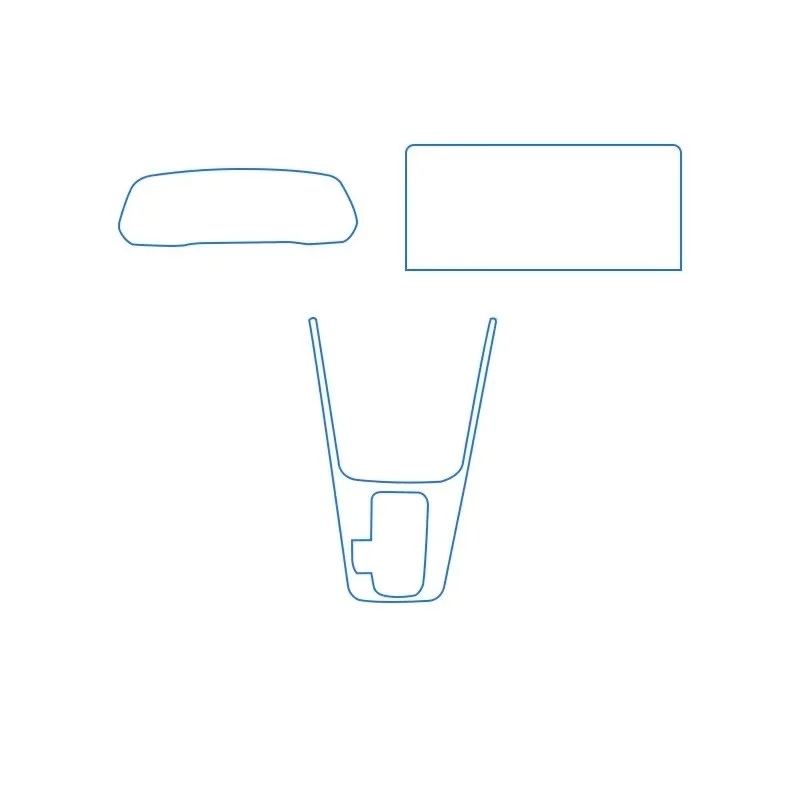 For Skoda Octavia PRO 22-24 Dashboard Multimedia GPS Console Navigation Transparent Anti-Scratch Protection Film Modification