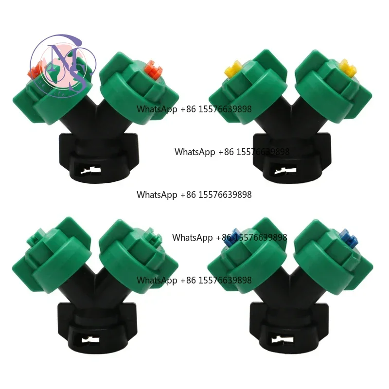 1Pc Y-Shaped Bi-Nozzle, High Pressure Flat Fan Sprinkler Head for Agricultural RC UAV