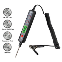 Digital LCD Display 0.8V-100V With Flashlight Car Voltage Tester Circuit Detector Probe Pen HT86 Universal DC/Resistance Test