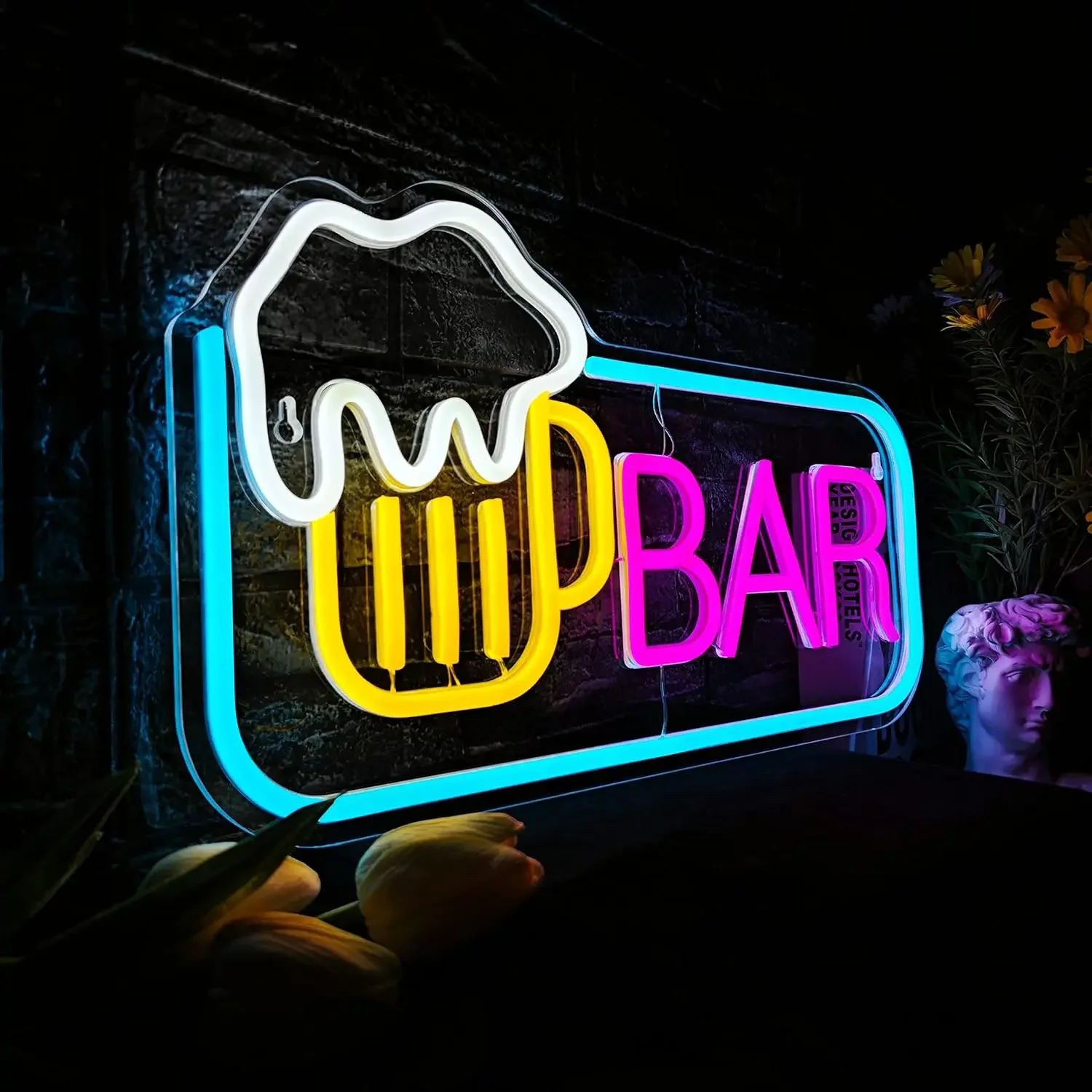 BAR Neon Sign LED Neon Light for Wall Decor Home Bar Man Cave Nightclub Beach Store Design Holiday Celebration Party Decoration