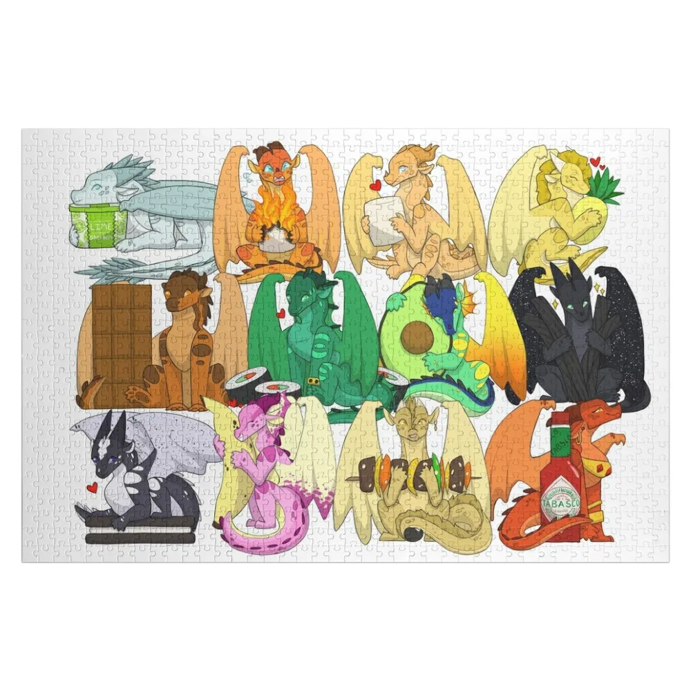 

Пазл Wings of Fire Chibis с FOOOOD Works Of Art Настраиваемый детский подарочный пазл