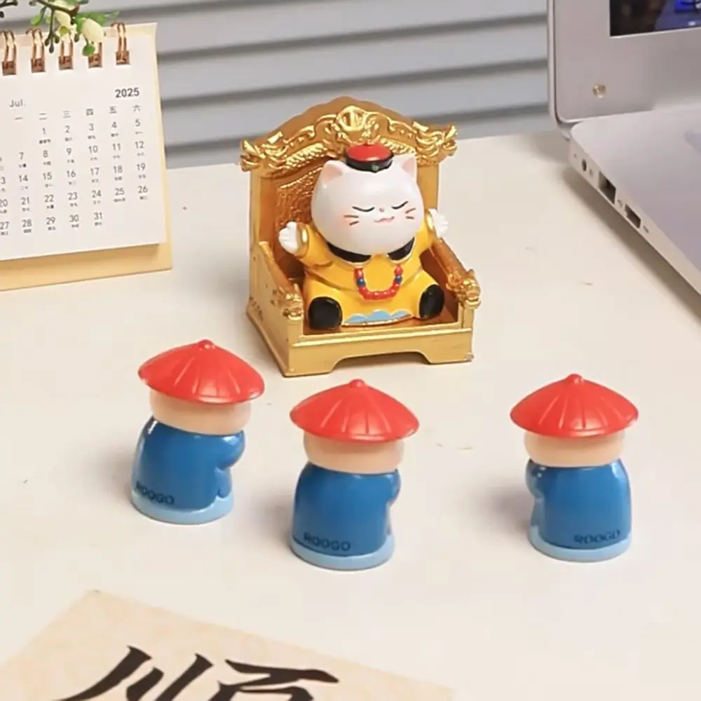 

Emperor Cat Supremo Cat Ornament Miniature Wealth Crafts Mini Resin Doll Funny Cartoon Cartoon Cat Ornaments Kids Gift
