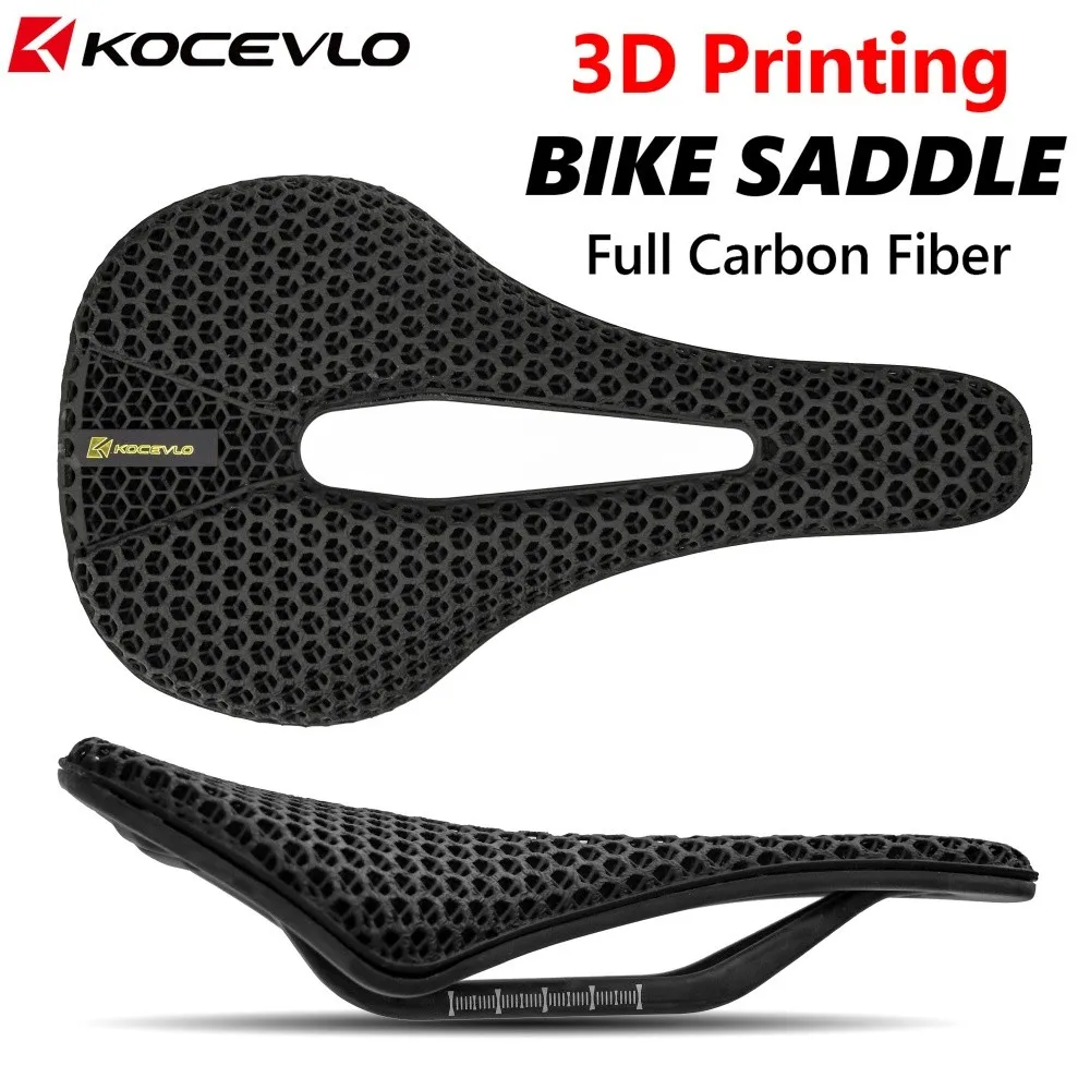 Carbon 3D Printed Saddle 140MM 155g 7*9 Bike Seating For Men Women Triathlon Road MTB Mountain Gravel Cycling Parts