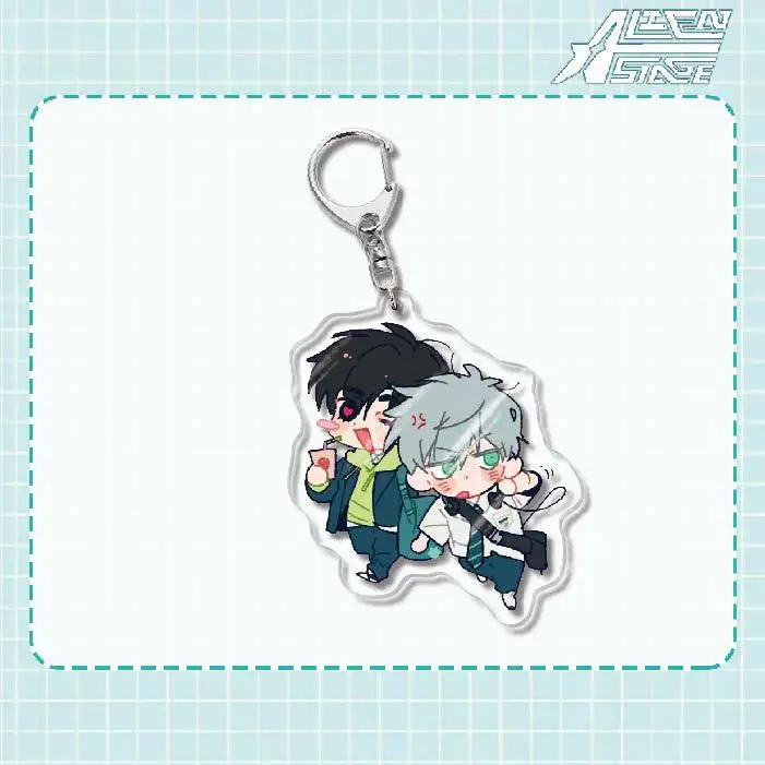 Anime Peripheral Alien Stage Mizi Sua Cosplay Acrylic Q-Version Key Chain Originality Backpack Pendant Birthday Adorn  Gift