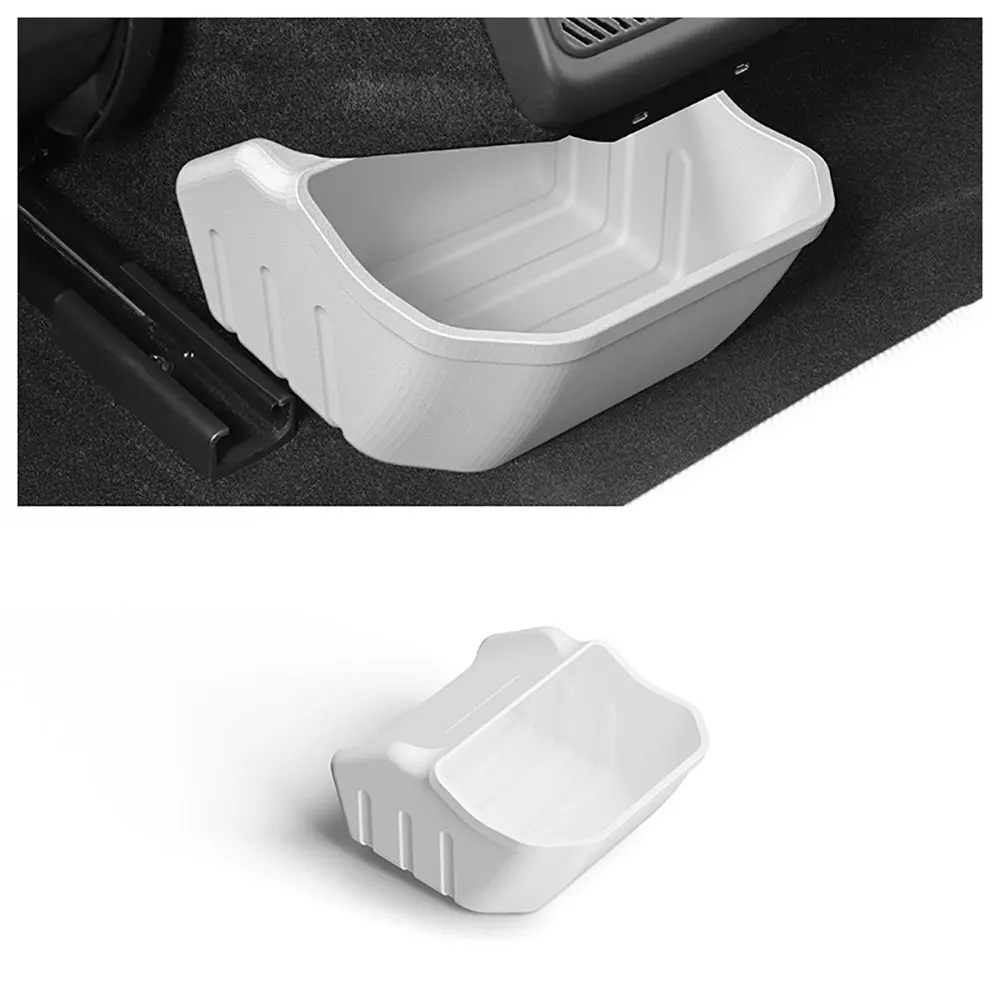 Under the rear air outlet Storage Box for 2024 Tesla New Model 3+ Highland TPE Drawer Storage Box Organizer Partition