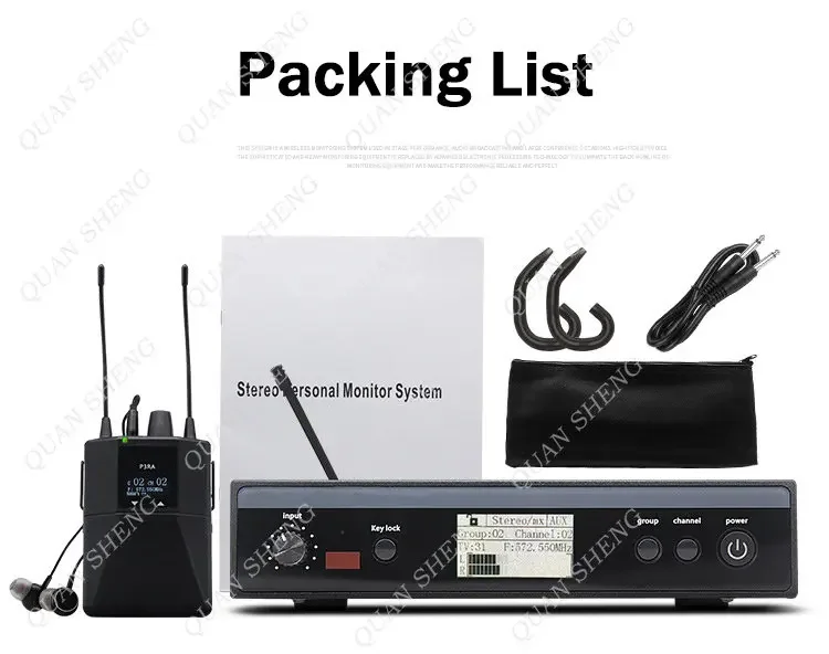 

PSM300 Stereo UHF Vocal Stage Instrument Monitor In Ear Wireless Monitor System