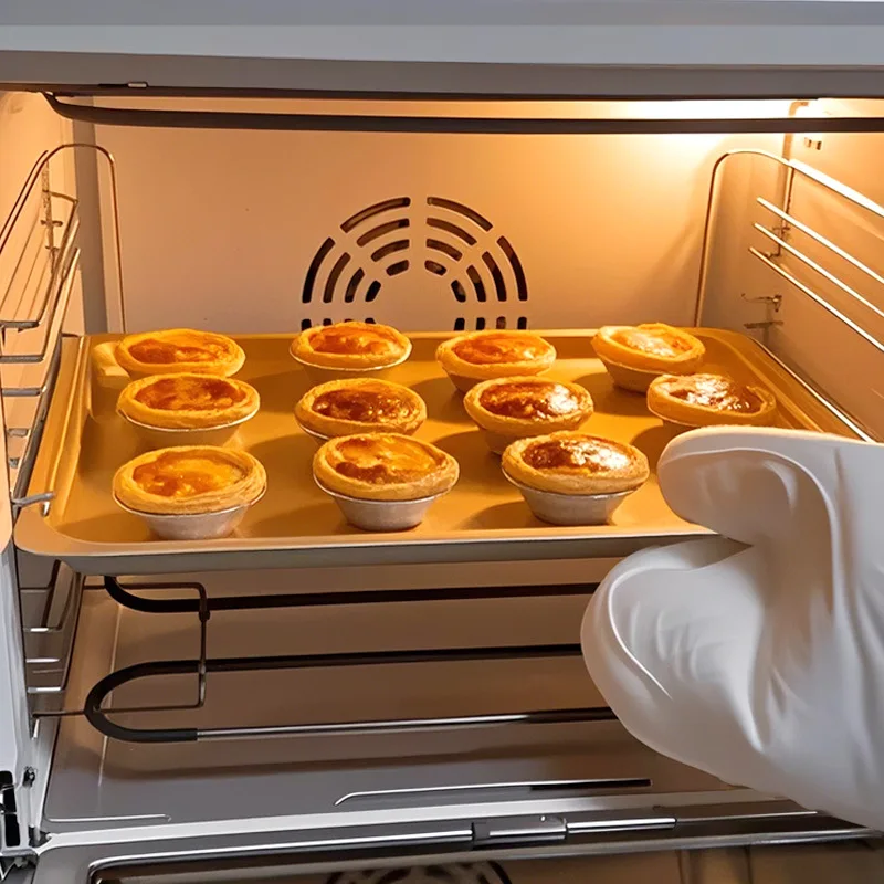 20pcs Reusable Aluminum Egg Tart Molds Cookie Pudding Jellies Mould Mooncake Mold Pastry Tools Baking Accessories Kitchen Tools