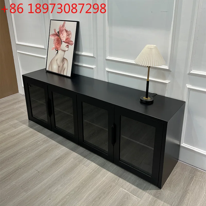 

American retro TV cabinet simple modern living room American light luxury fashion solid wood TV cabinet