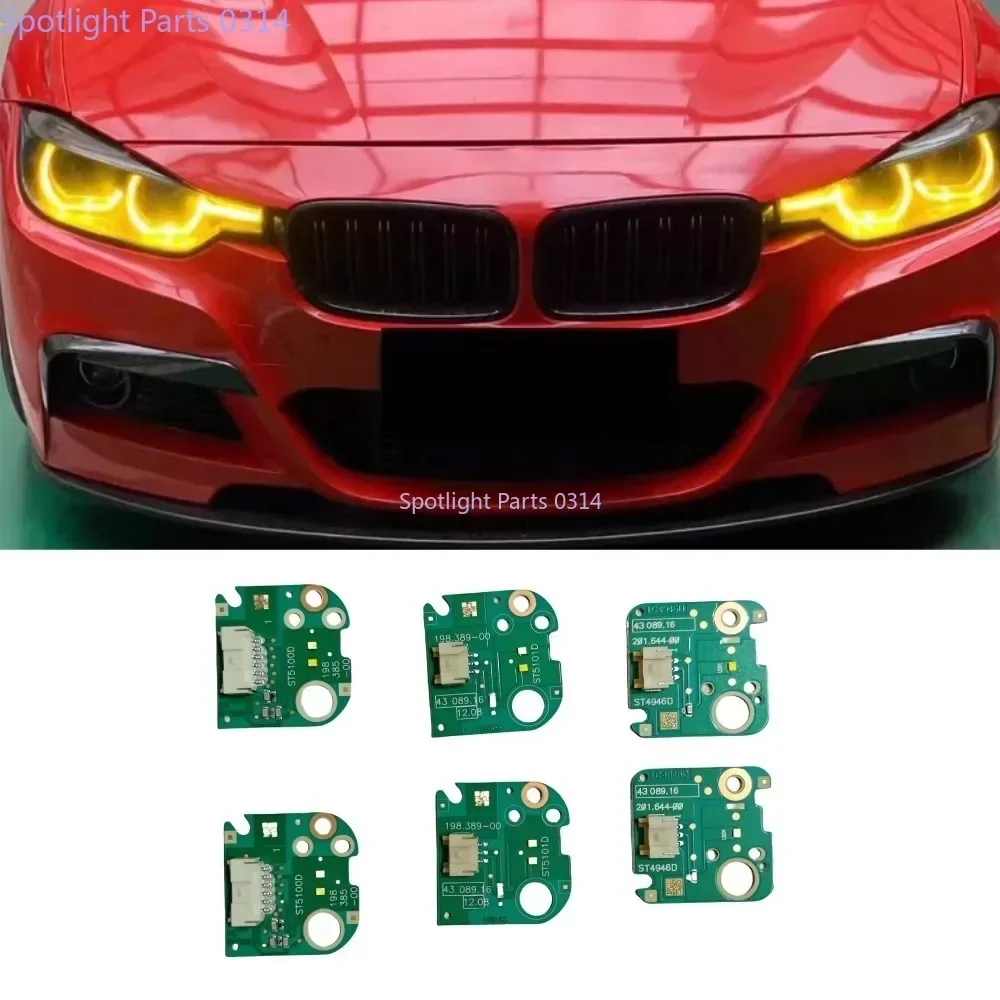 

Для BMW 3 серии F30 F35 OEM 63117419615 63117419610 Светодиодный модуль фар Модуль дневных ходовых огней желтого цвета Ангельские глазки