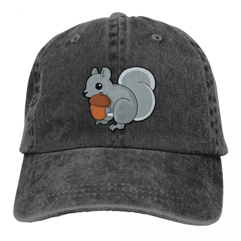 Grey Squirrel Baseball Cap Men Hats Women Visor Protection Snapback Mouse Caps