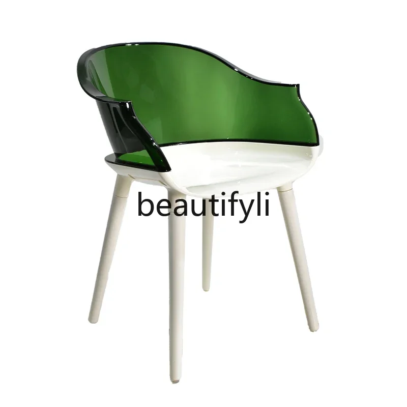 Nordic acrylic chair Home dining chair Simple creative ghost chair