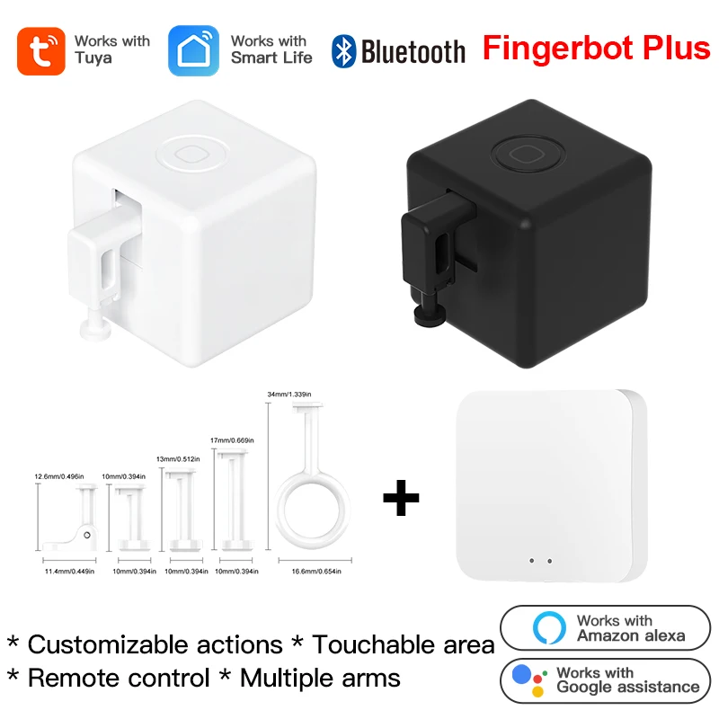 

Tuya Bluetooth Smart Fingerbot Switch Fingerbot Button Pusher Remote Control Smart Home for Alexa Google Assistant Voice Control