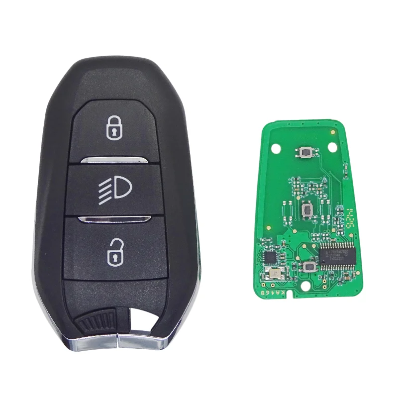 3 Buttons Remote Car Key 433Mhz ID46 Chip For Peugeot 308 408 508 5008 Citroen C4 C4L DS4 DS5 With VA2 HU83 Blade
