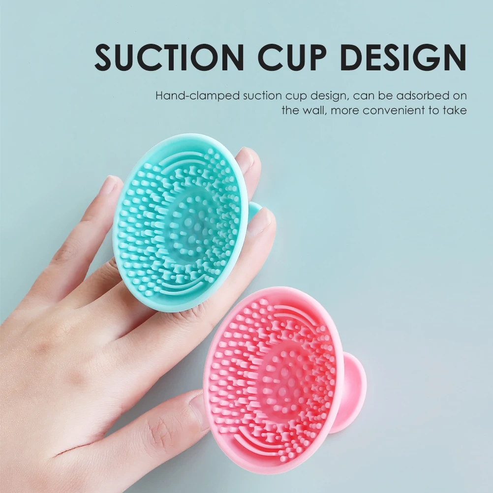 

3Pcs Silicone Makeup Brush Cleaning Mat Makeup Tool Cleaner Easy Wash Pad