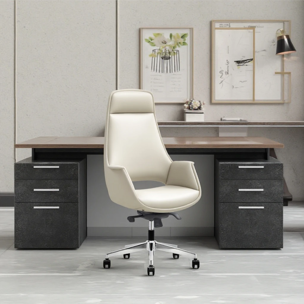 

июля005 Мебель Wenchen, роскошное коммерческое стандартное офисное кресло Executive с высокой спинкой и поворотной спинкой Executive Boss из искусственной кожи