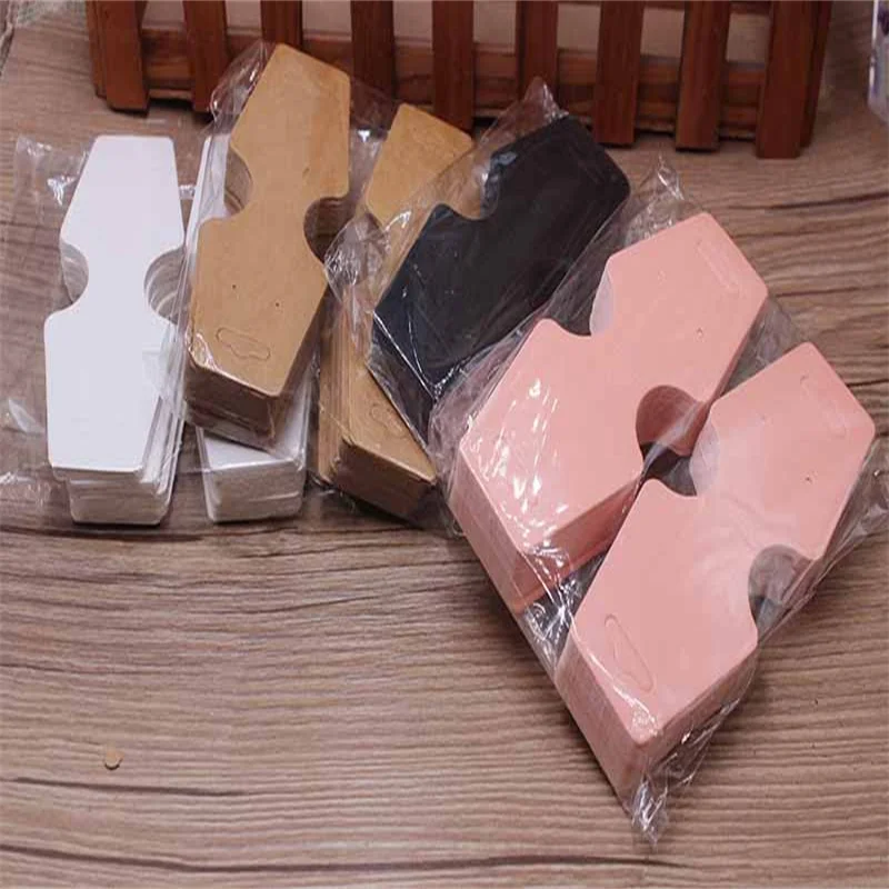 4.5x12cm 100 Card Jewelry Set Card Paper Necklace/Bracelet/Hair Accessories Display Label Card Shoe Studs/Hanging Ear Label Card