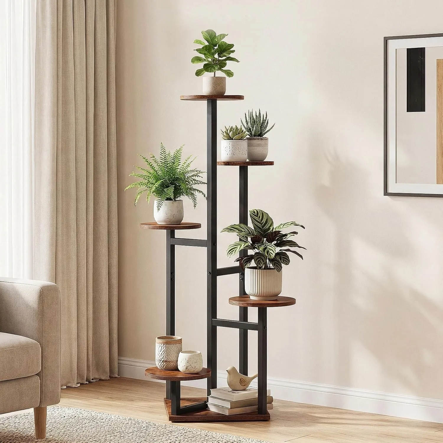 

Plant Stand Indoor 5 Tiered Indoor Plant Shelf Corner Plant Stands Flower Stand
